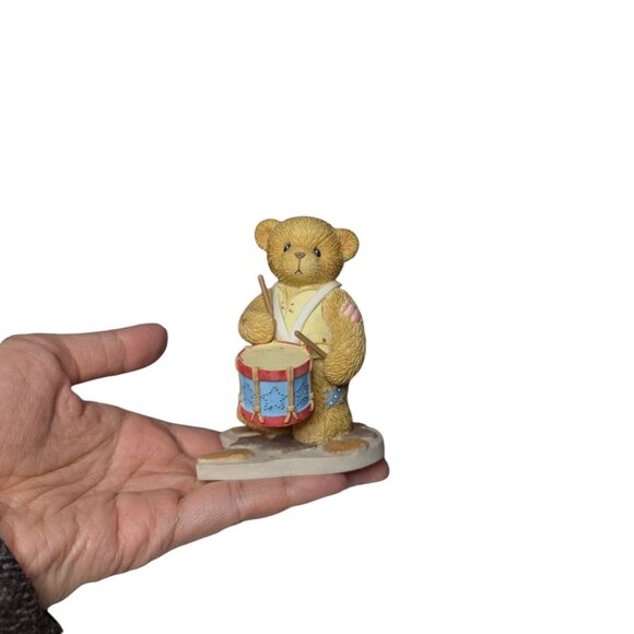 Cherished Teddies Adam Grant Madison Patriotic Parade Three Figurine Set Decor - Picture 6 of 11